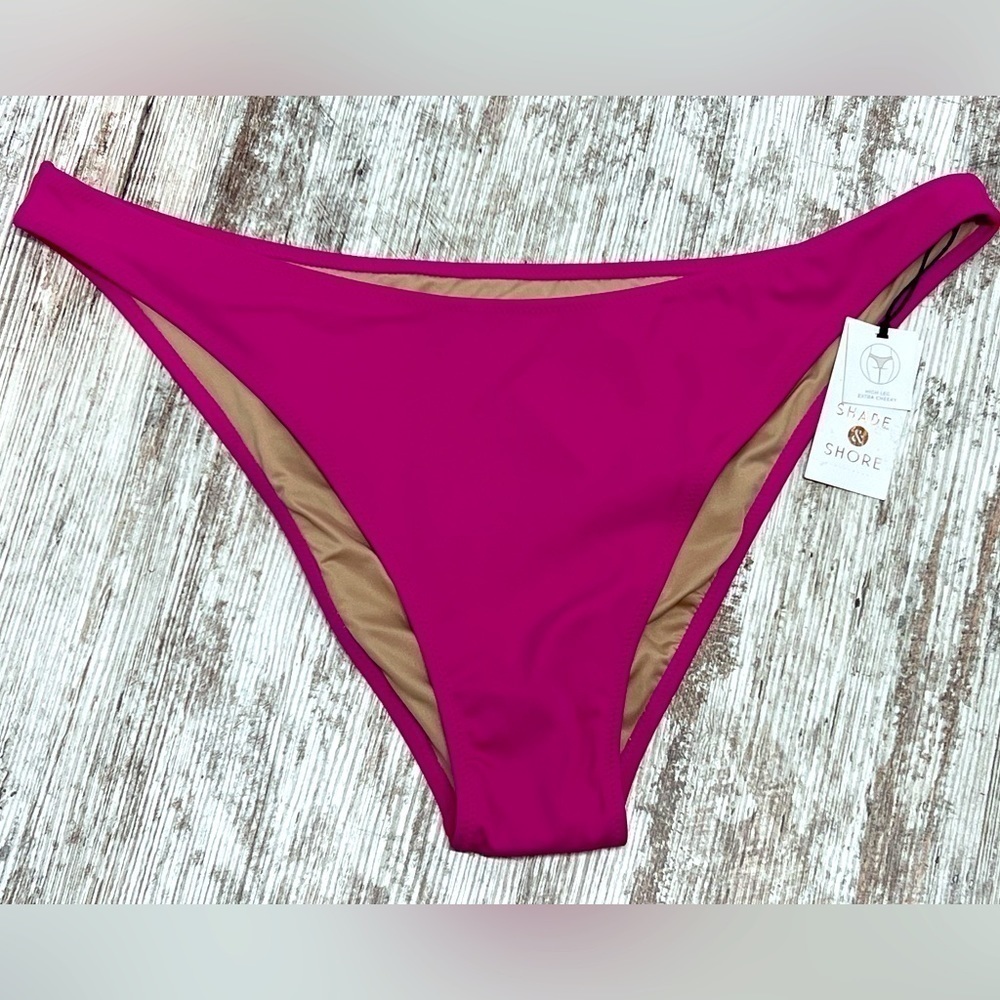 Women's High Leg Extra Cheeky Bikini Bottom - Shade & Shore - Xl (16-18) — image 2 of 7
